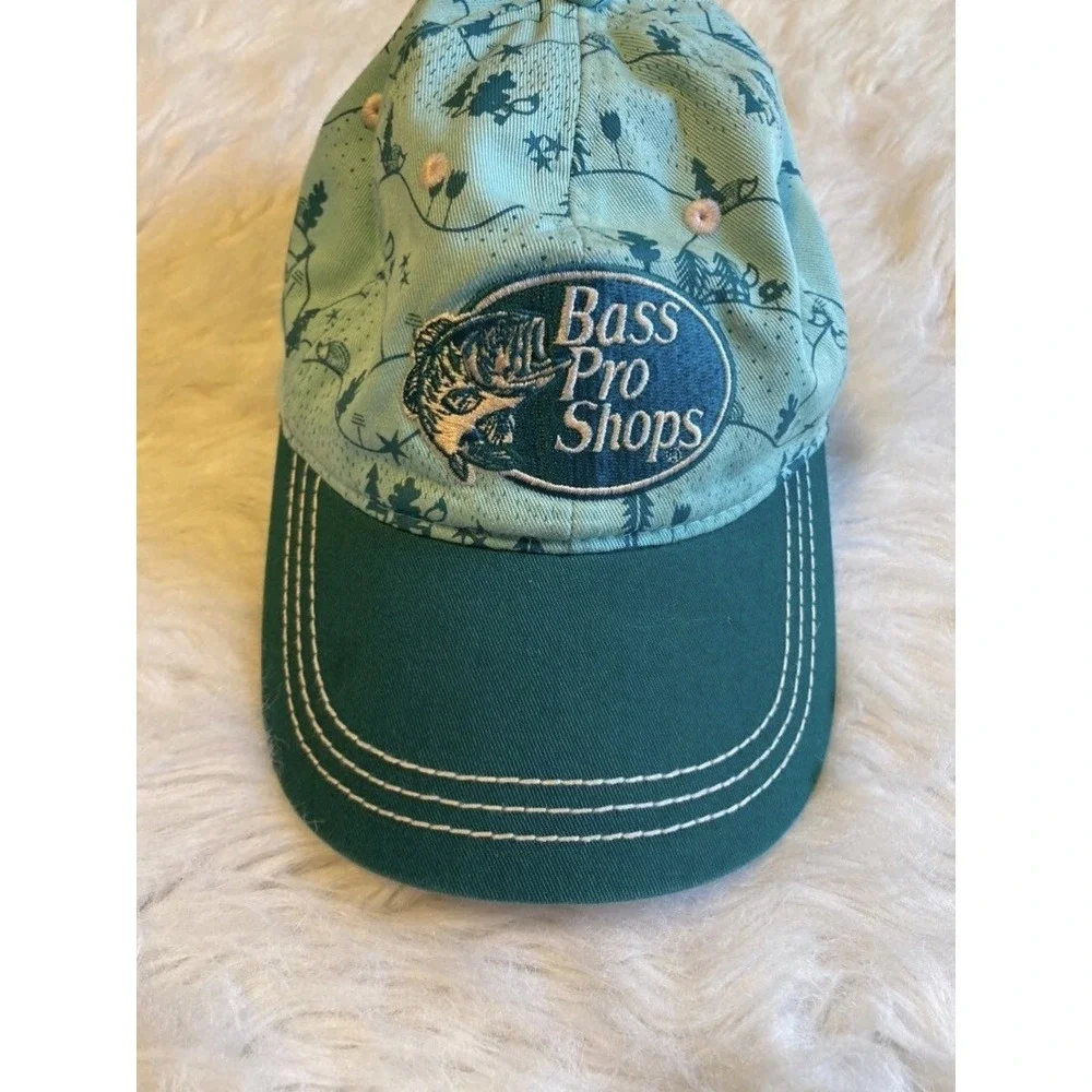 Bass Pro Shops Hat Girls‎ Size Youth Blue Fishing Baseball Cap